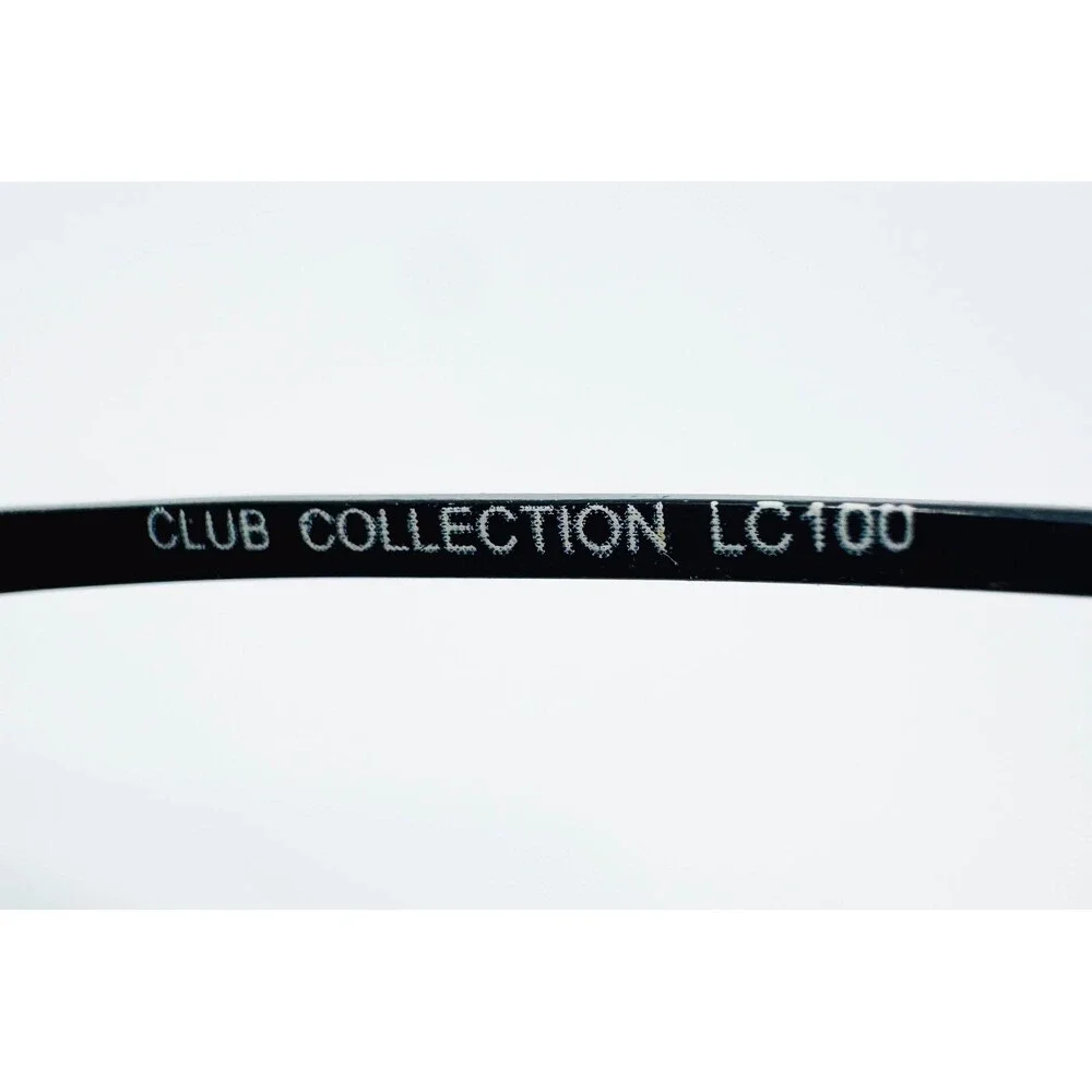 Club Collection Eyeglasses Women Black Gold Oval LC100 50-18-135